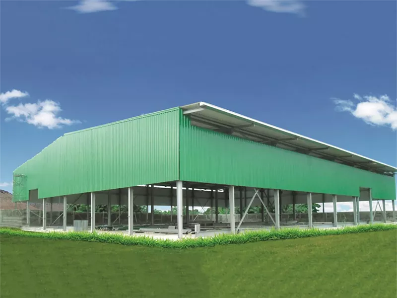 Umweltfreundliches Prefab Metal Warehouse-Gebäude