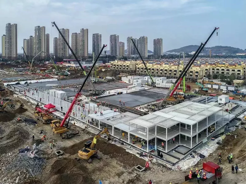 Modulares Krankenhausgebäude mit Stahlkonstruktion