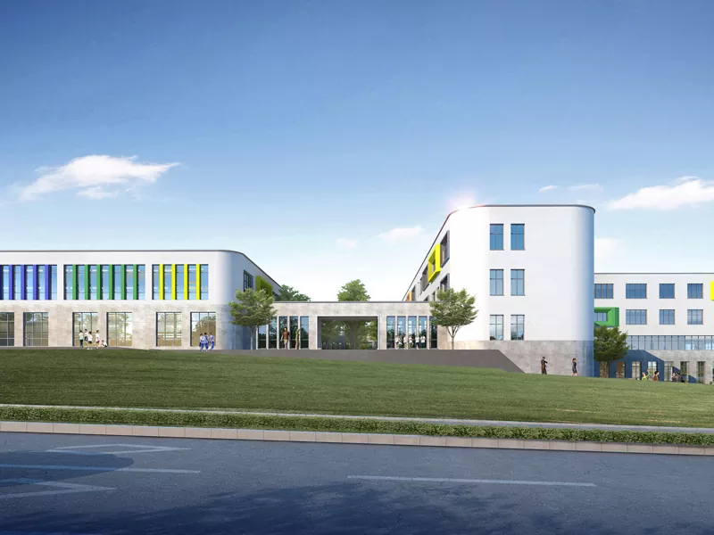Vorgefertigte Stahlstruktur Schulgebäude