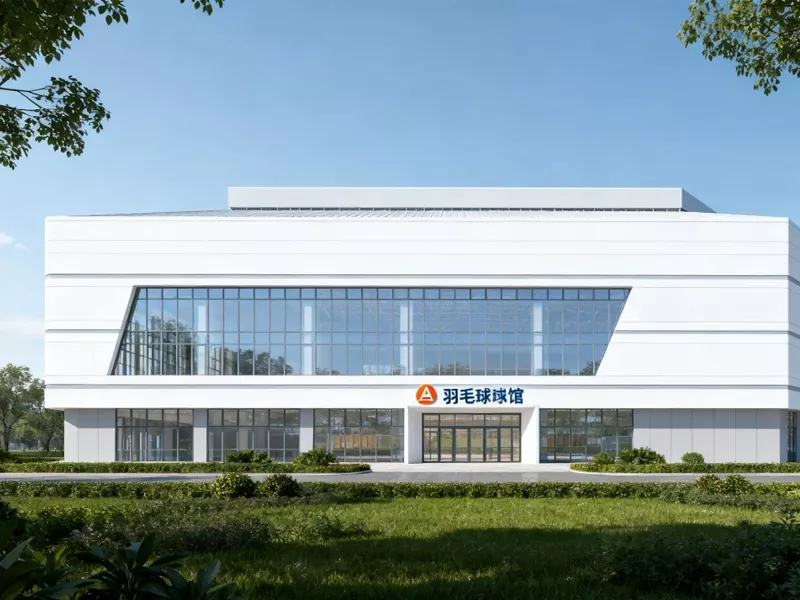 Badmintonhalle mit Stahlkonstruktion