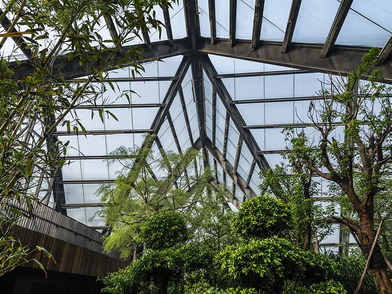 Stahlstruktur Botanische Halle