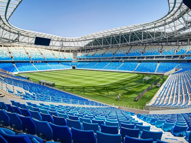 Stahlkonstruktion Fußballstadion