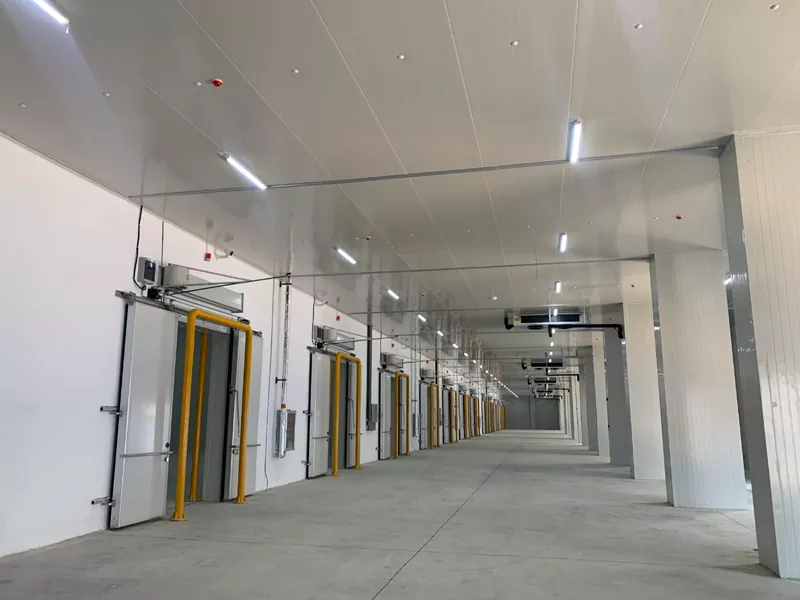 Stahlstrukturlager für die Kühlung